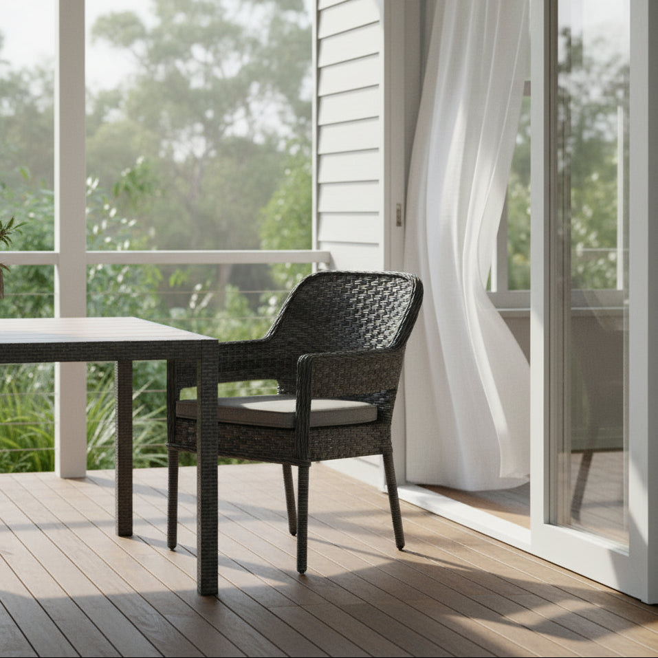 Fremont Dining Chair Castle Grey Grey Cushion