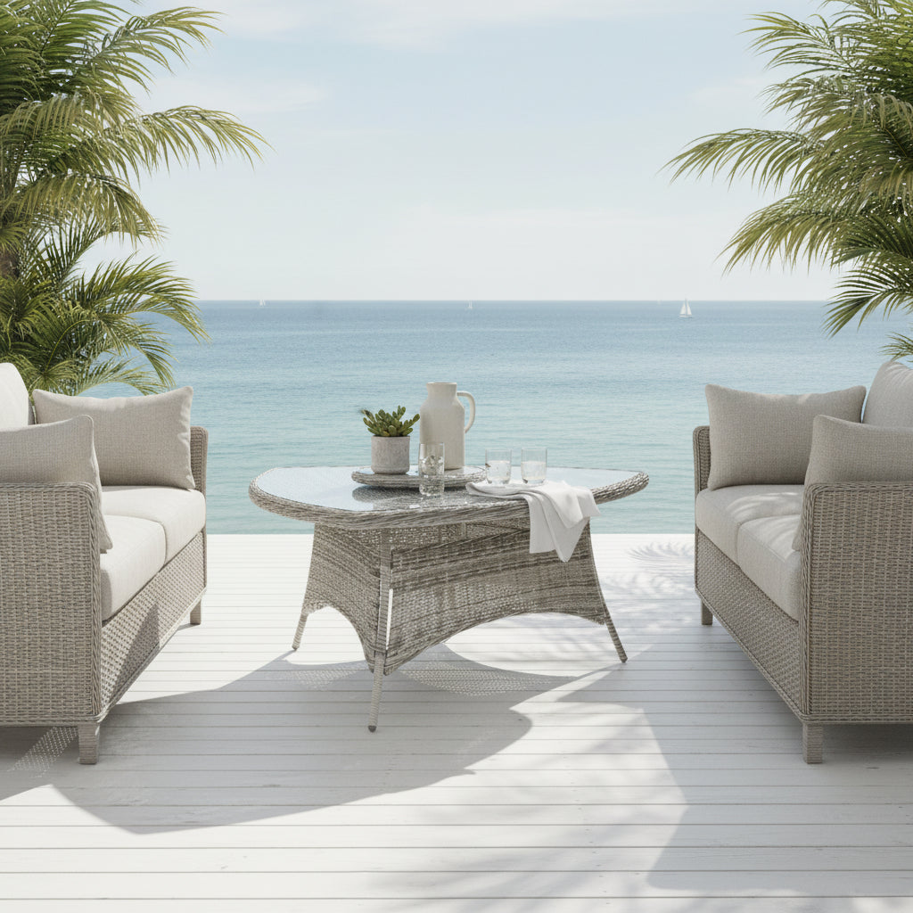 Fremont Triangle Table Zen White