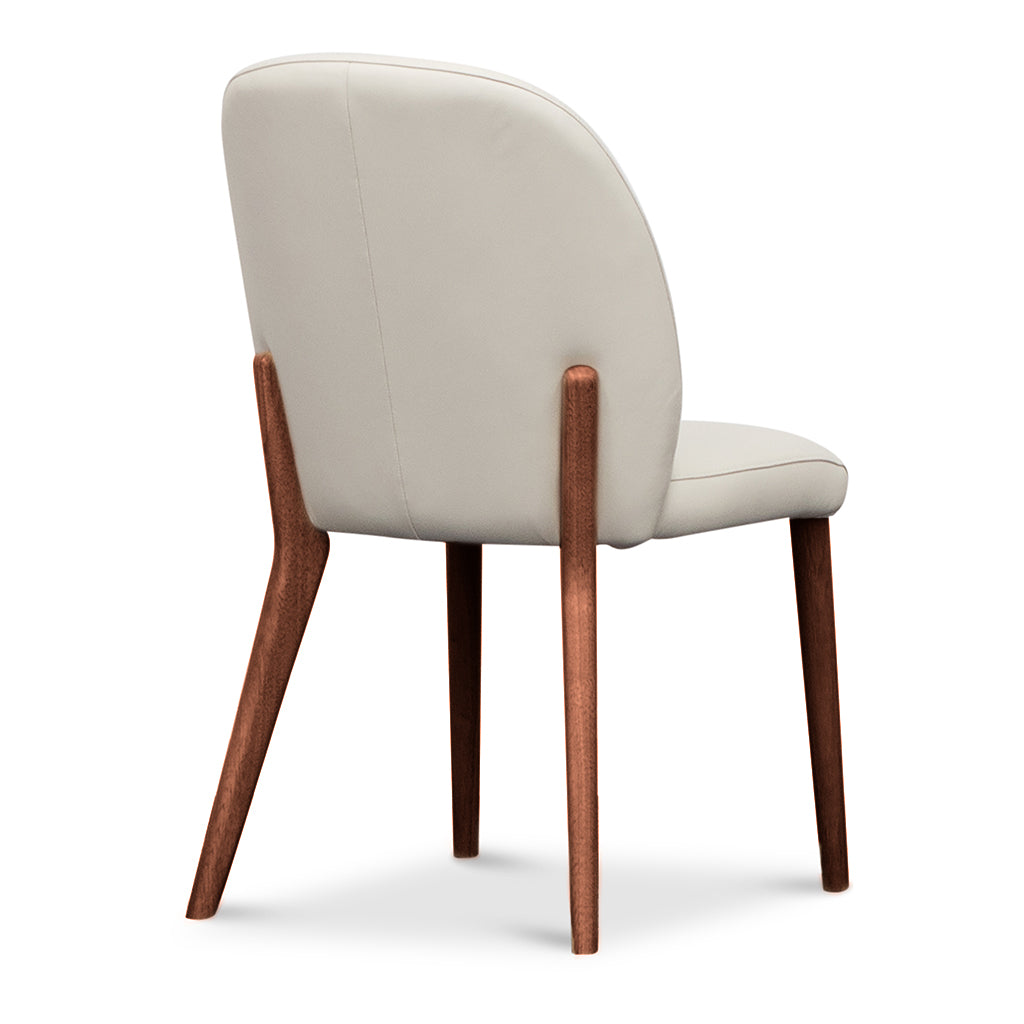 Chole Leather Dining Chair-Frost