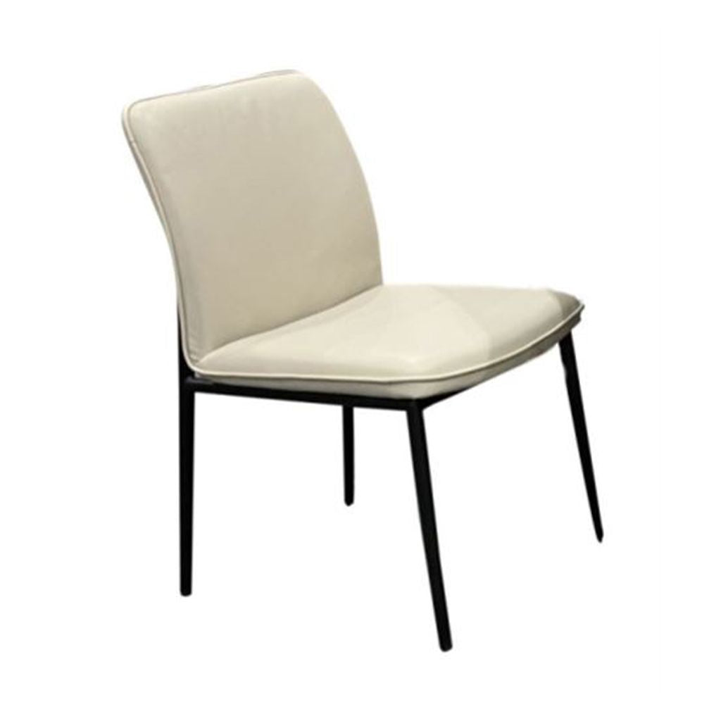 Positano Leather Dining Chair-Wheat