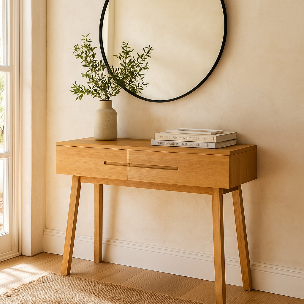 Evolve Hall Table-Clear Lacquer