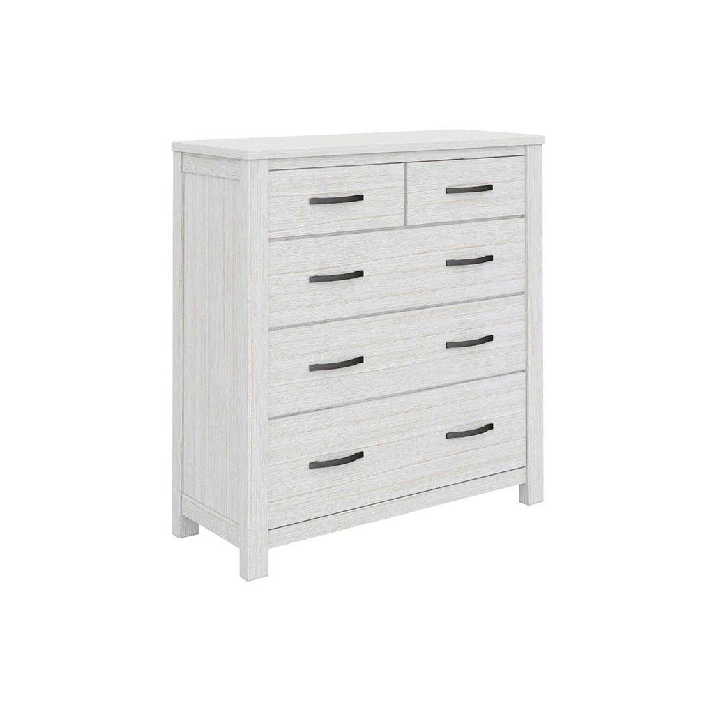 Florida 2 over 3 drawer Tallboy-White Wash