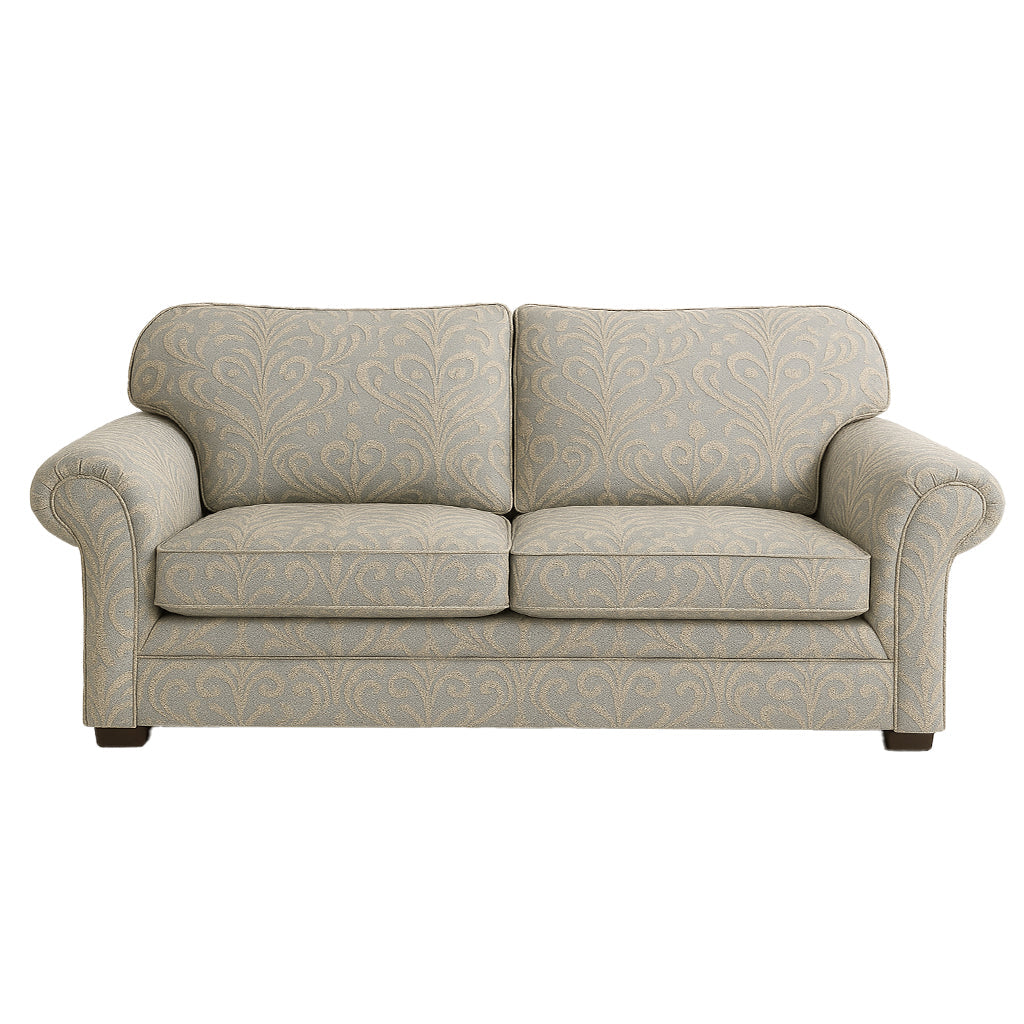 Hamilton 2.5 Seater Double Fabric Sofa Bed-Innerspring with 4 inch Mattress in Pewter