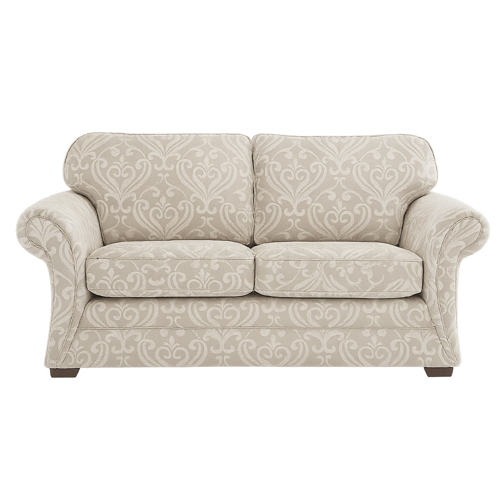 Hamilton 2 Seater Duo Fabric Sofa-Flax