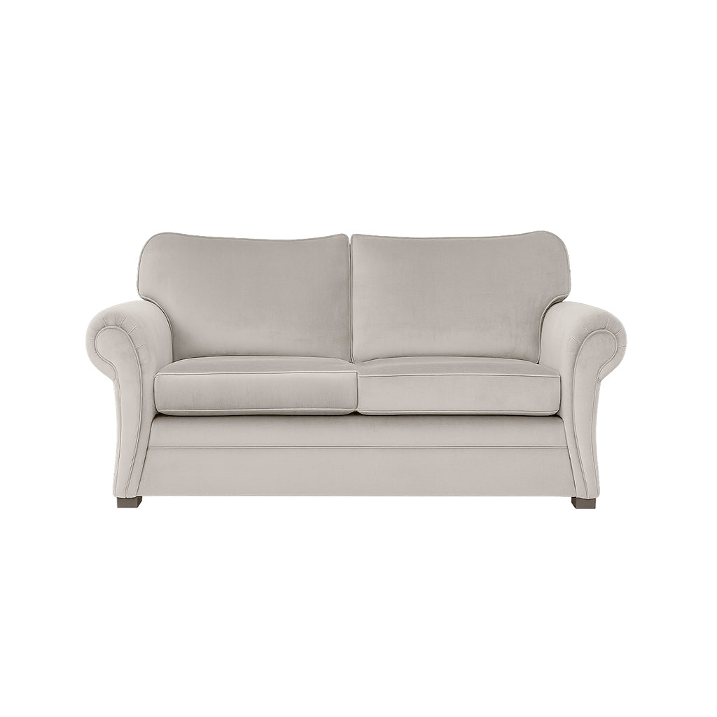 Hamilton Petite 2 Seater Fabric Sofa-Ivory