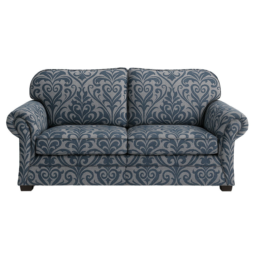 Hamilton 2 Seater Duo Fabric Sofa-Onyx