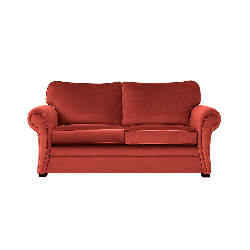 Hamilton Petite 2 Seater Fabric Sofa-Paprika