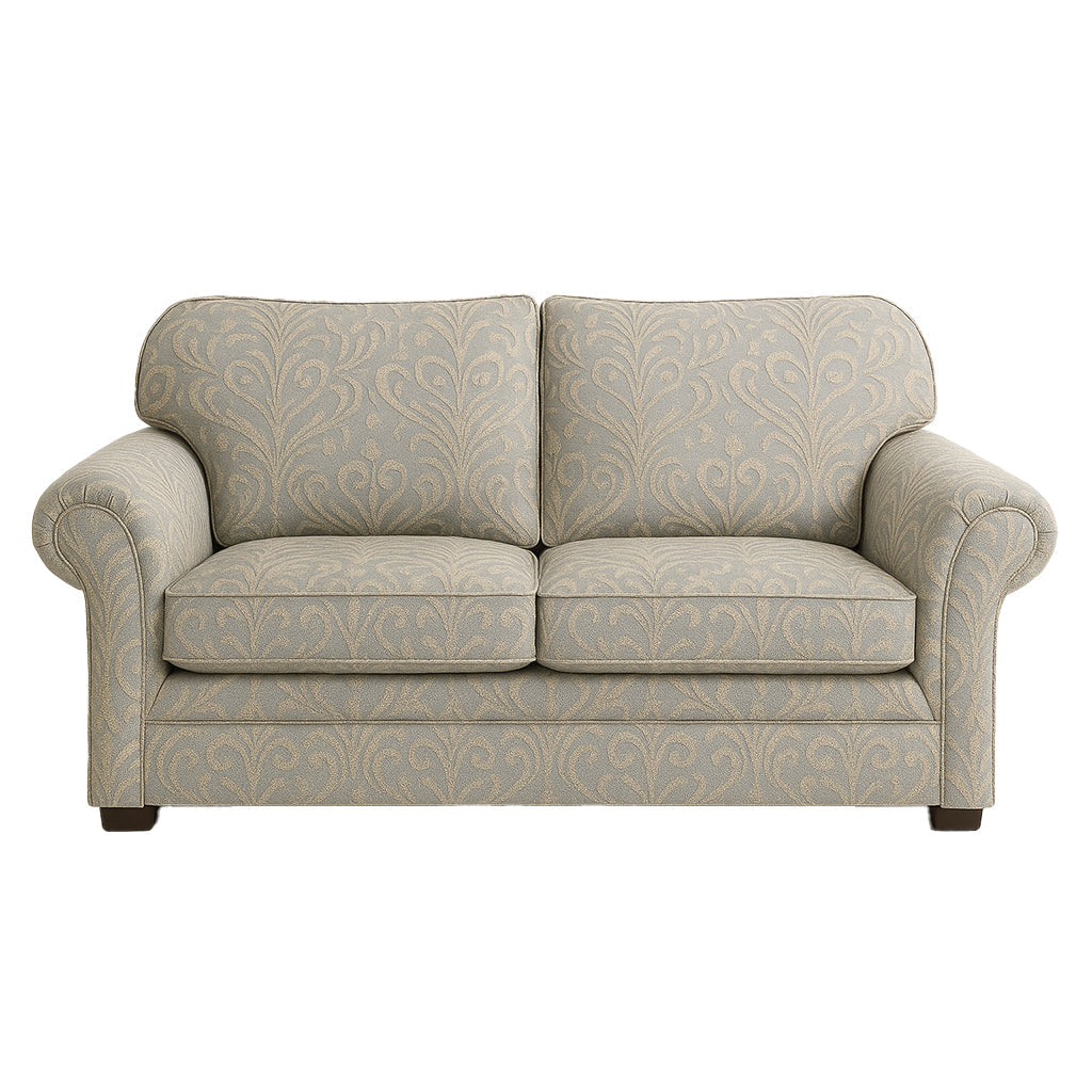 Hamilton 2 Seater Duo Fabric Sofa-Pewter
