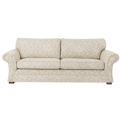 Hamilton 3 Seater Queen Fabric Sofa Bed 5.5" Latex Mattress