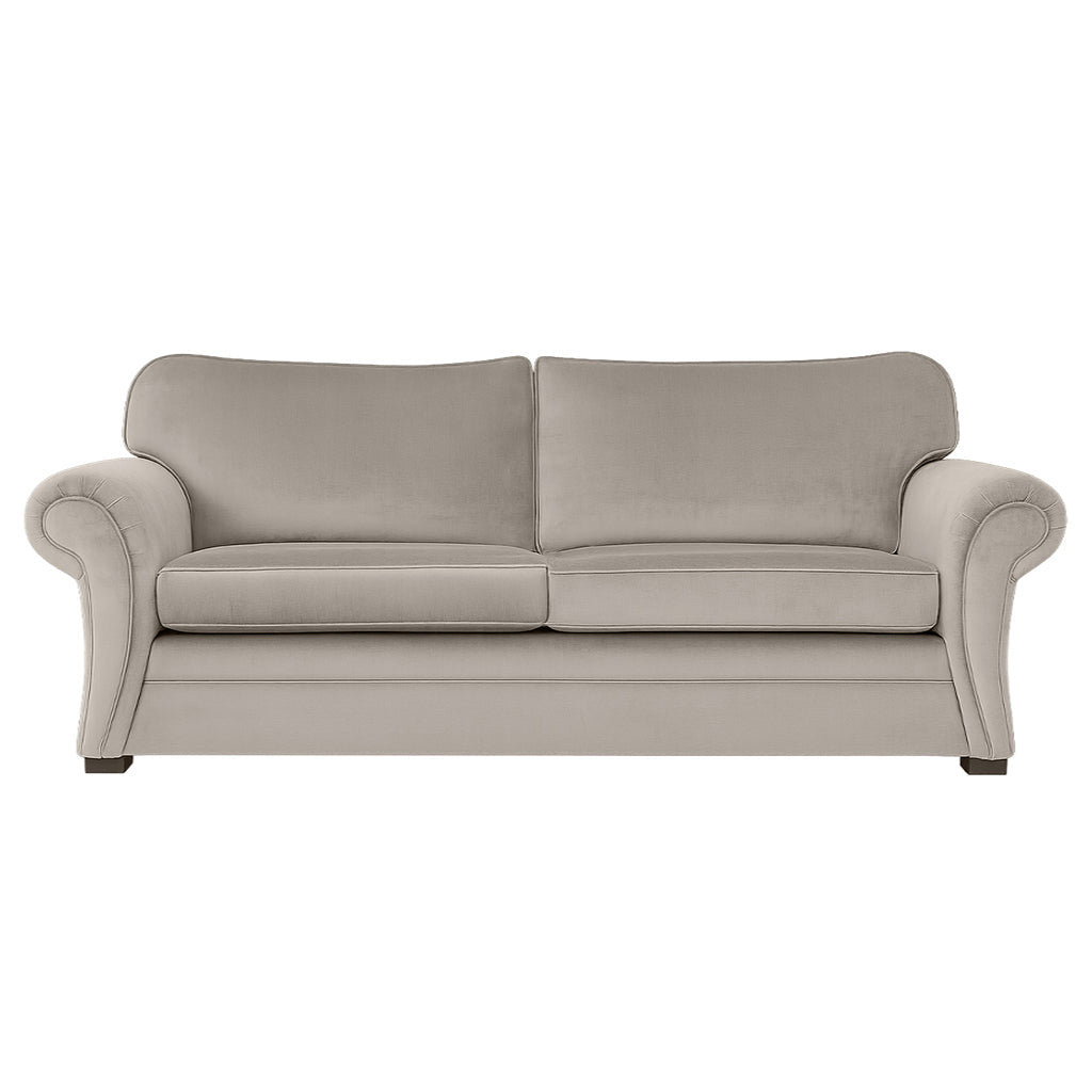 Hamilton Petite 3 Seater Fabric Sofa-Pebble