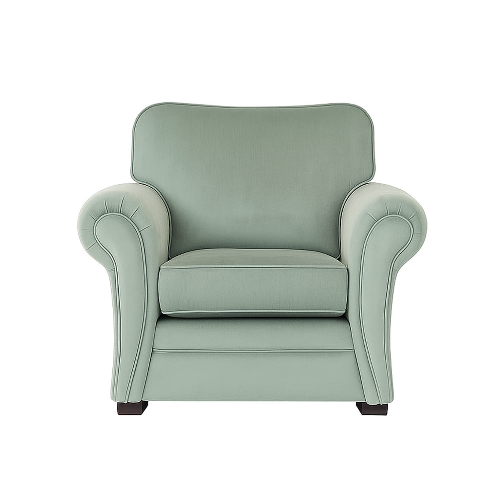 Hamilton Petite Fabric Armchair-Celadon