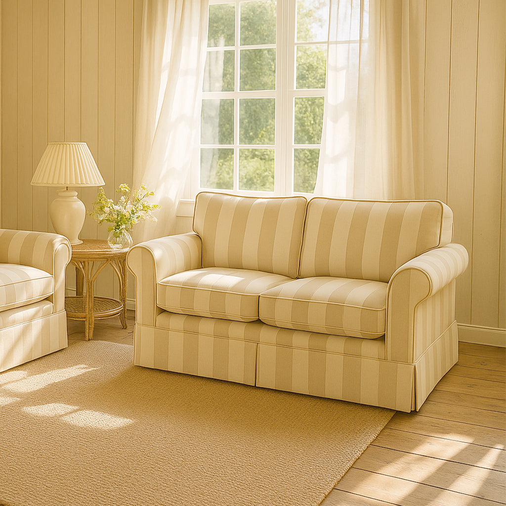 Hamptons 2 Piece Set 3 Seater+2 Seater-Beige