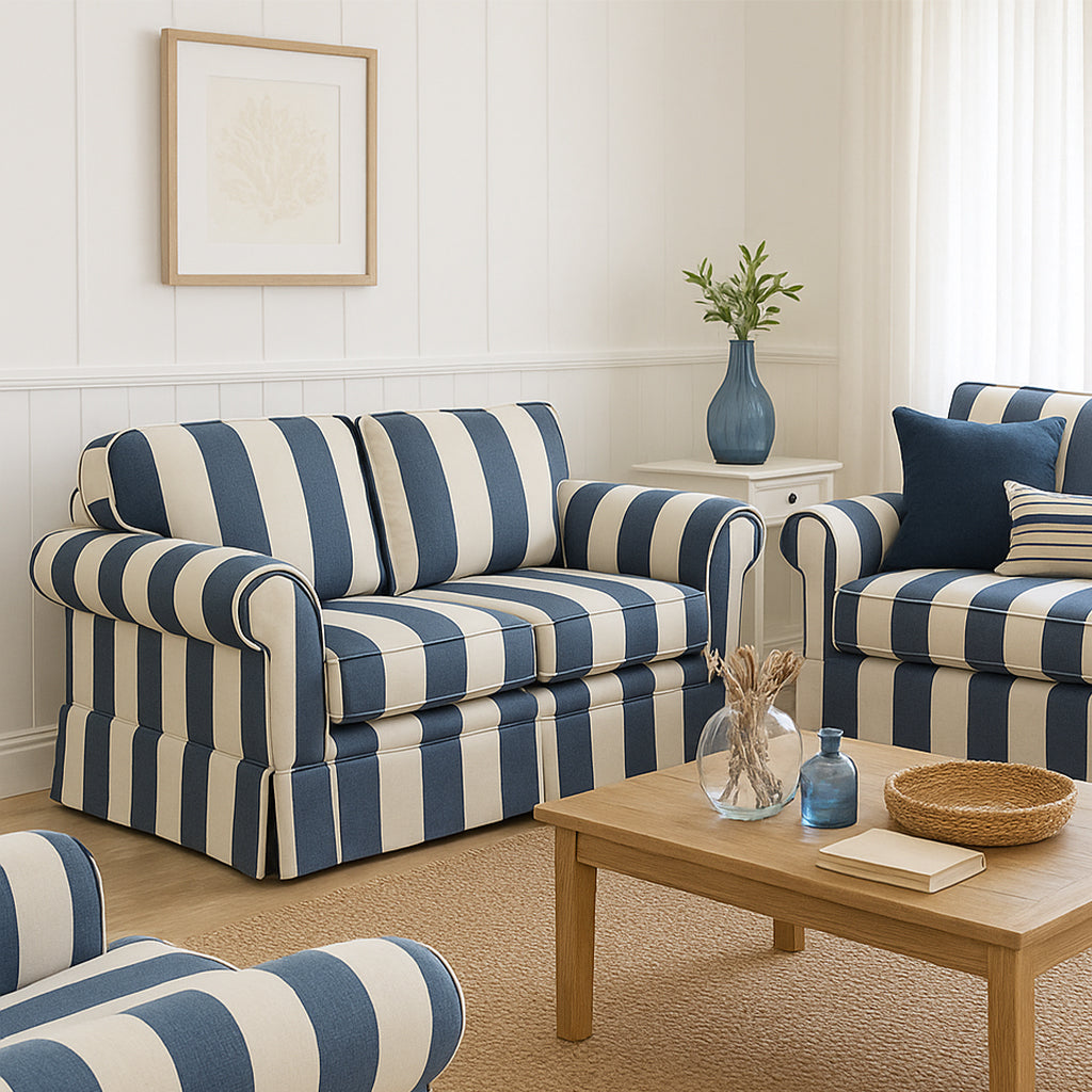 Hamptons 2 Piece Set 3 Seater+2 Seater-Royal