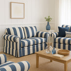 Hamptons 2.5 Seater Fabric Sofa-Royal