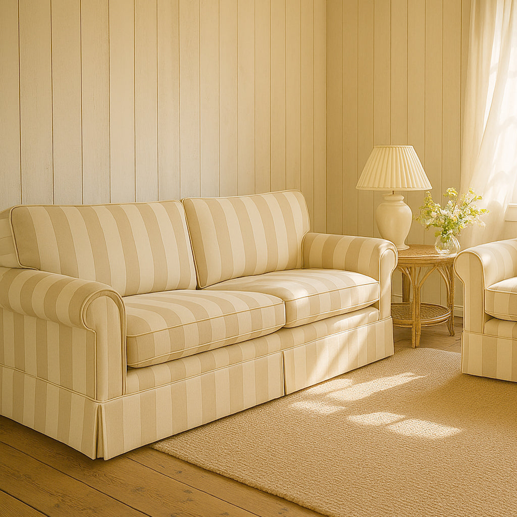 Hamptons 2 Piece Set 3 Seater+2 Seater-Beige