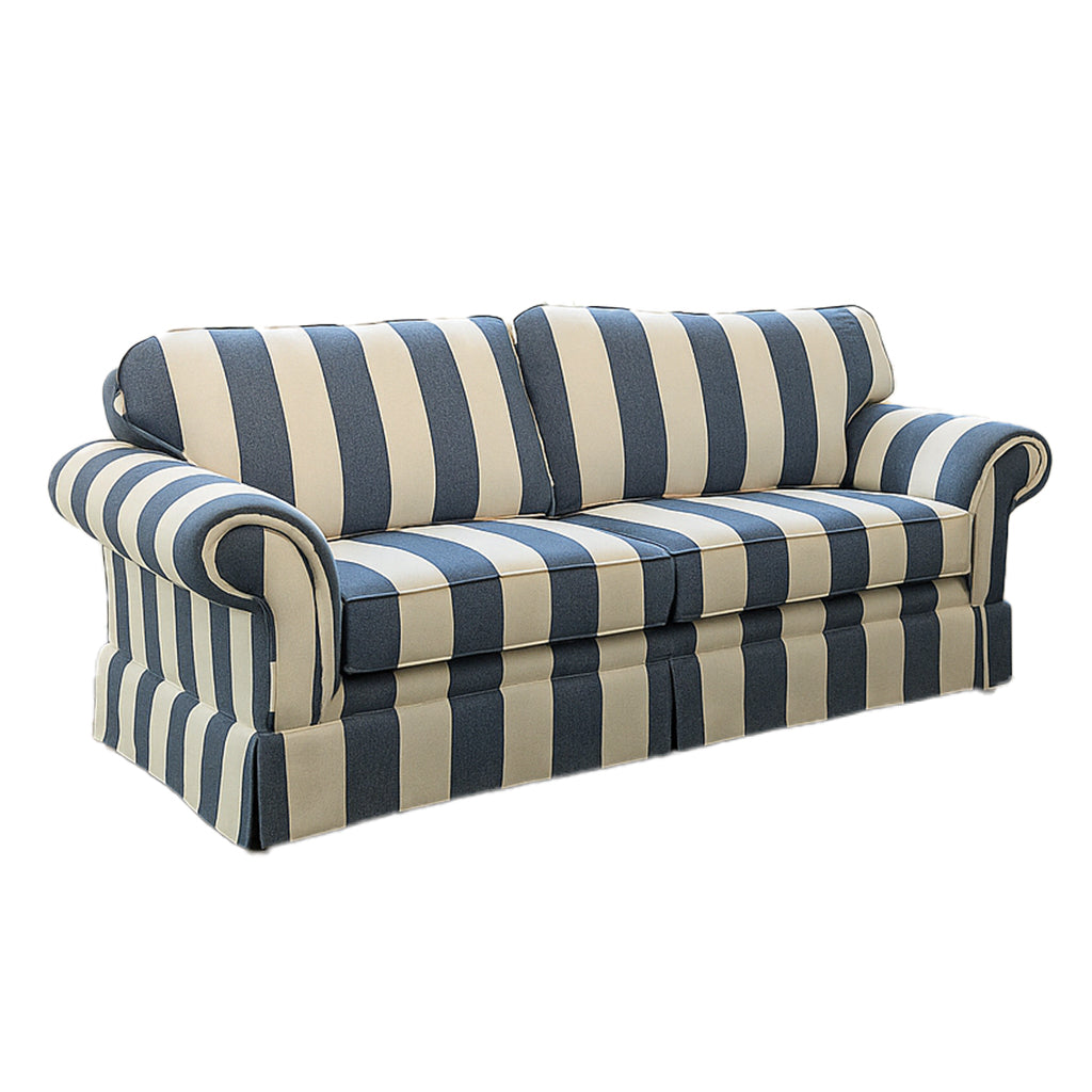 Hamptons 3 Seater Fabric Sofa-Royal