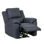 Harlee Fabric Power Recliner-Aegean