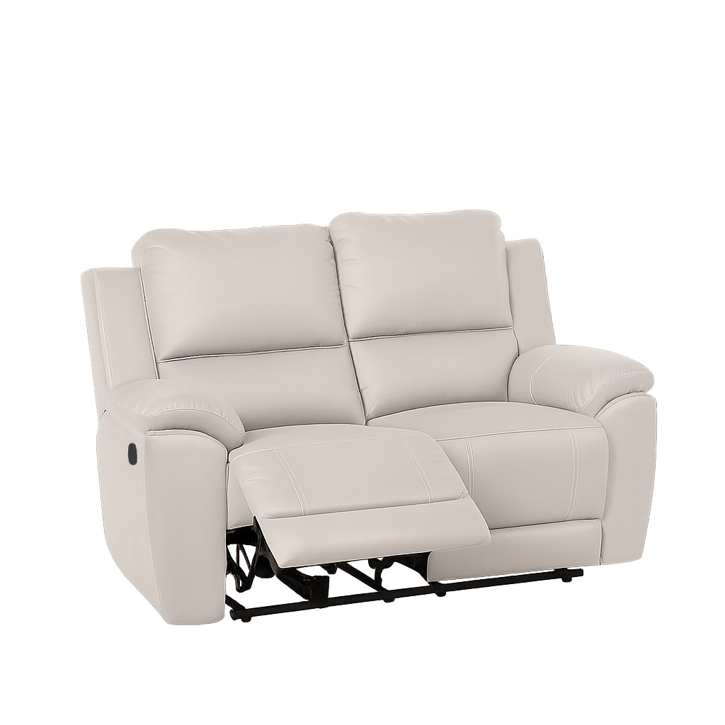 Harlee 2 Seater Fabric Manual Recliner-Carrera