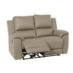 Harlee 2 Seater Fabric Manual Recliner-Mist