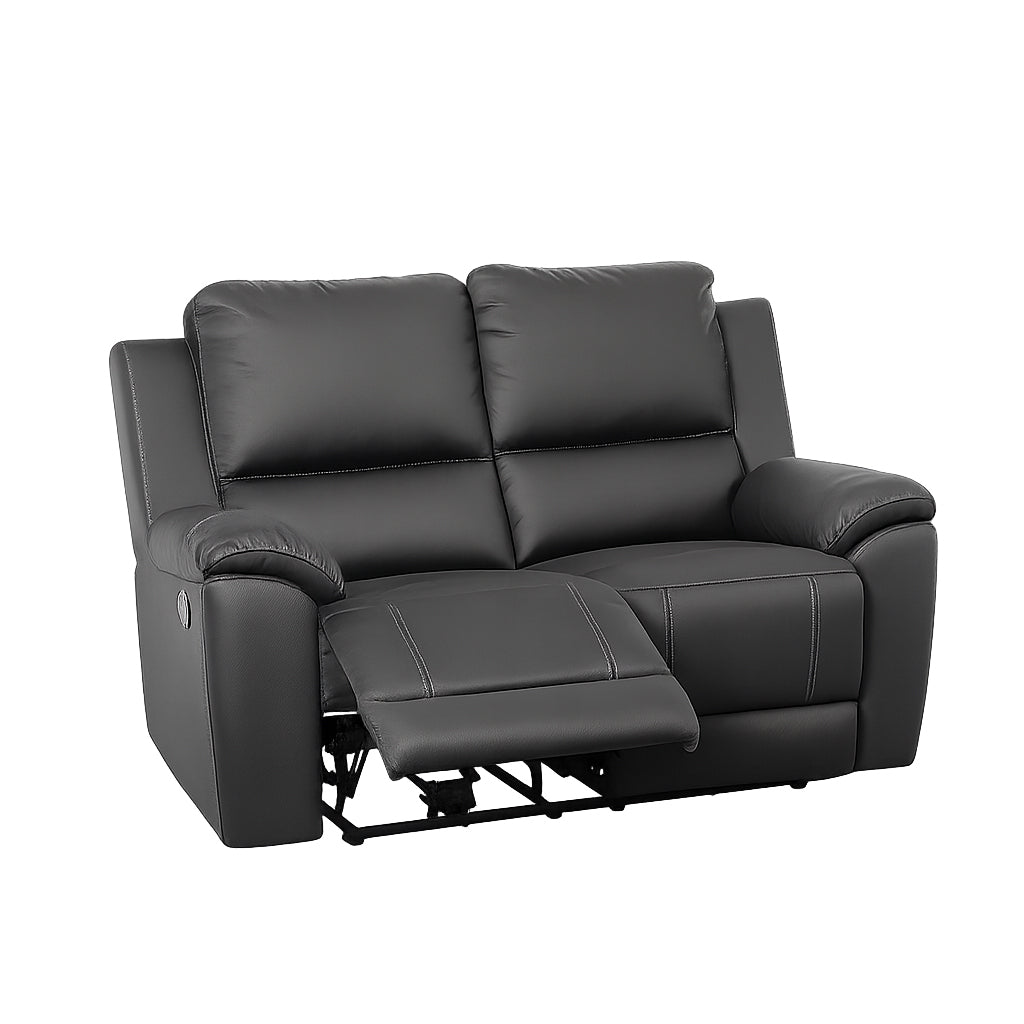 Harlee 2 Seater Fabric Manual Recliner-Anchor