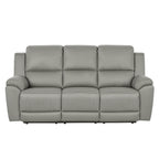 Harlee 3 Seater Fabric Power Recliner-Shadow