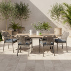 Havana 7 Piece Outdoor Dining Set-Dark Grey