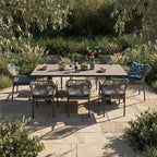 Havana 9 Piece Outdoor Dining Set-Dark Grey