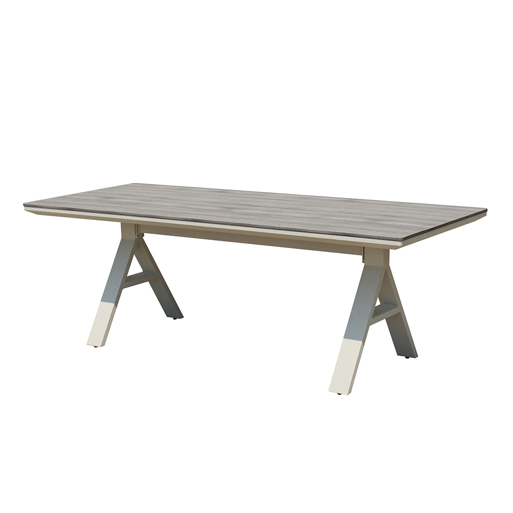 Havana Polywood Outdoor Dining Table 2200-Pearl White