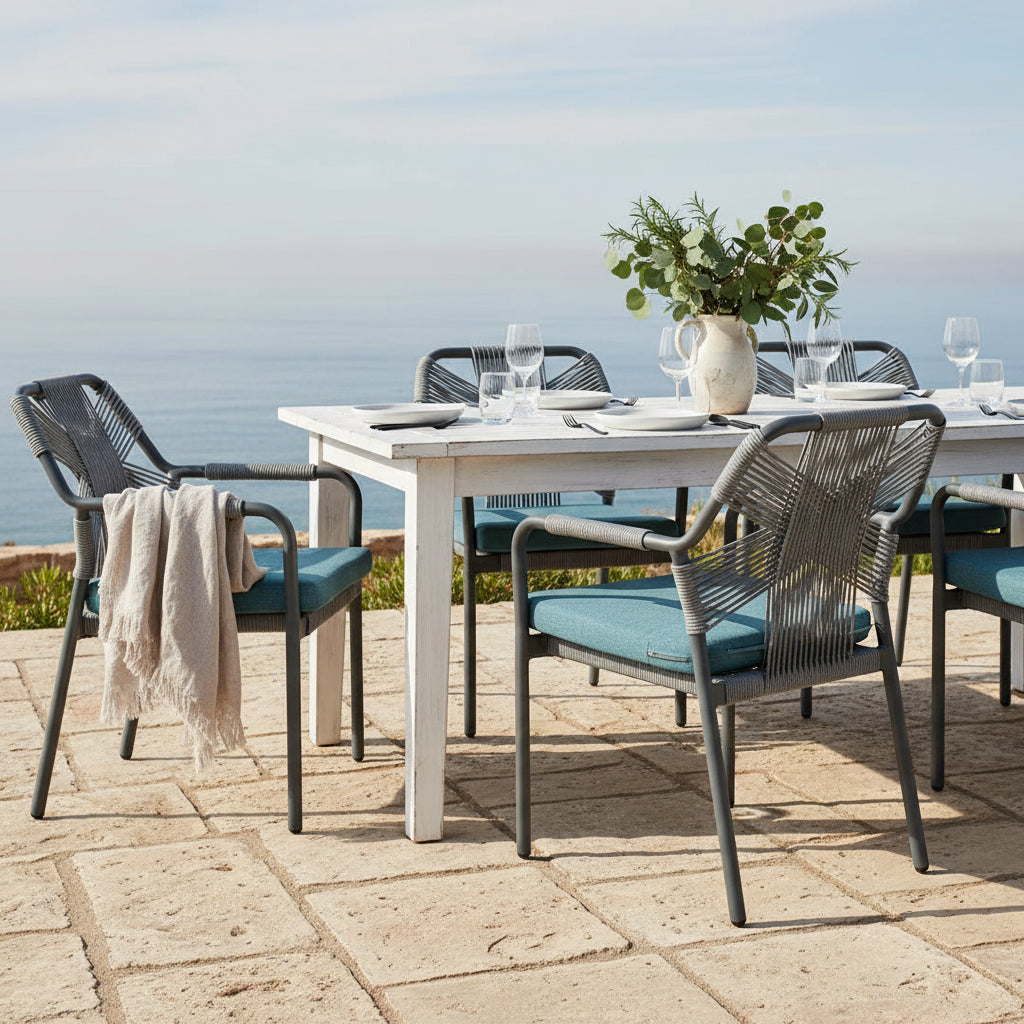 Havana Outdoor Dining Chair-Dark Grey