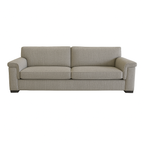 Hudson 2.5 Seater Fabric Double Sofa Bed-Innerspring Standard Mattress in Fog