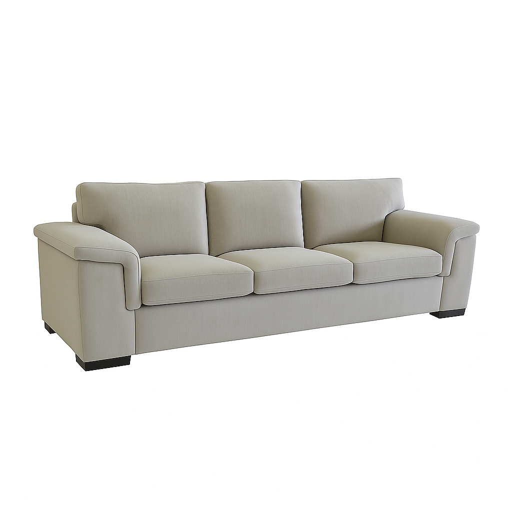 Hudson Fabric Sofa Set 3.5 Seater+2 Seater-Alabaster