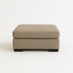 Hudson 3.5 Seater Fabric Sofa with Ottoman-Driftwood