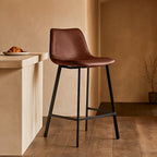 Hugo Bar Stool-Cognac