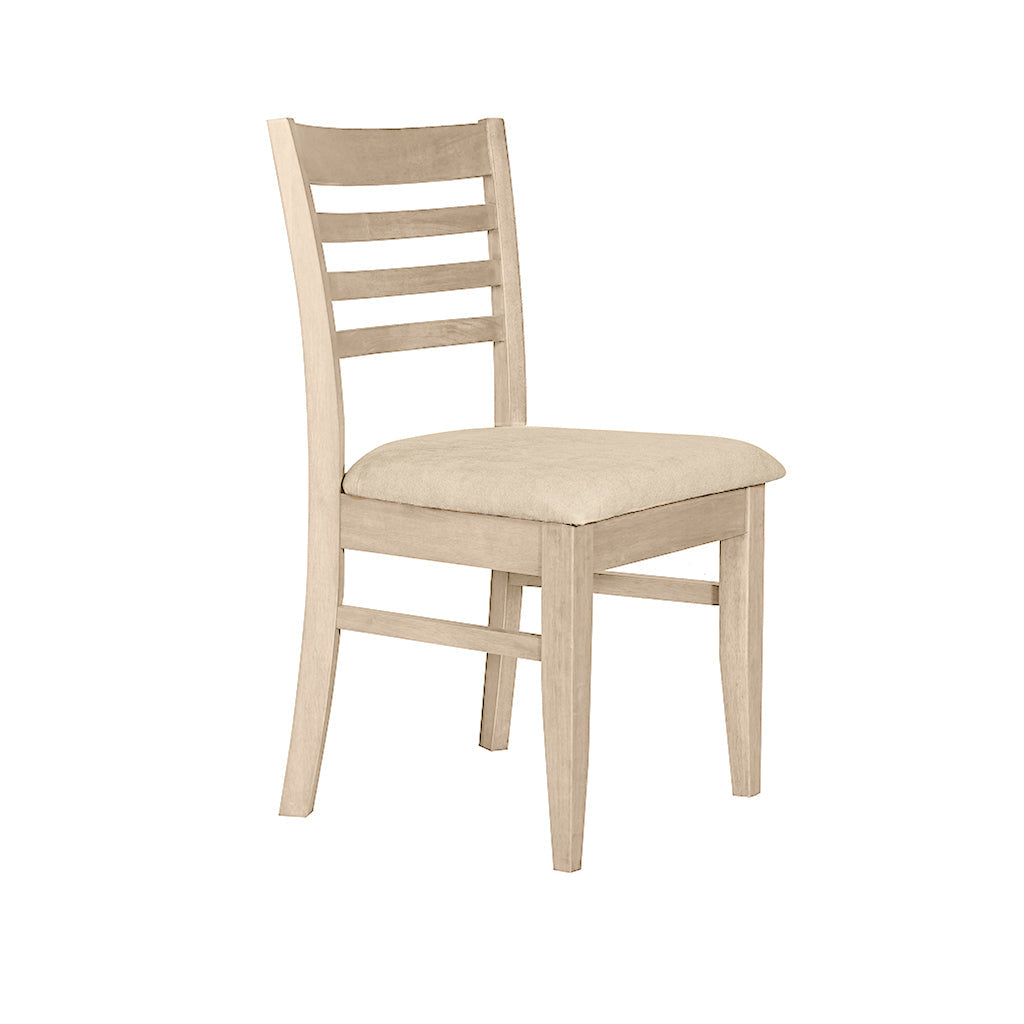 Jade Dining Chair Raw-Raw with Calico Fabric Seat