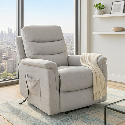 Jenny Fabric Lift Chair-Cloud hover image