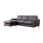 Jordan 3 Seater Reversible Chaise–Steel