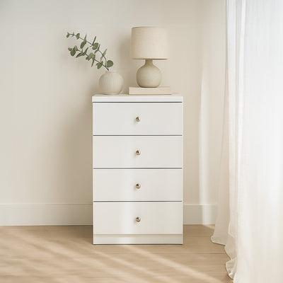 Leo 4 Drawer Chest-White hover image