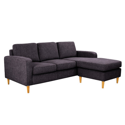 Frankie 3 Seater Reversible Chaise with Queen Sofabed–Grey hover image