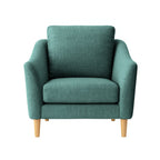 Lucas Fabric Armchair-Green