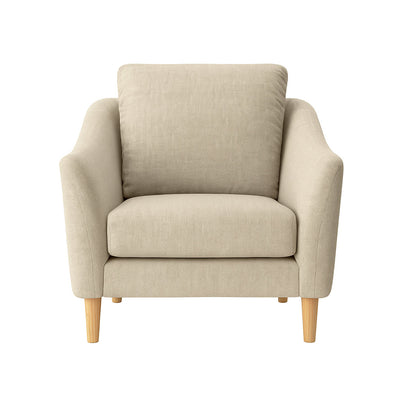 Lucas Fabric Armchair-Oatmeal