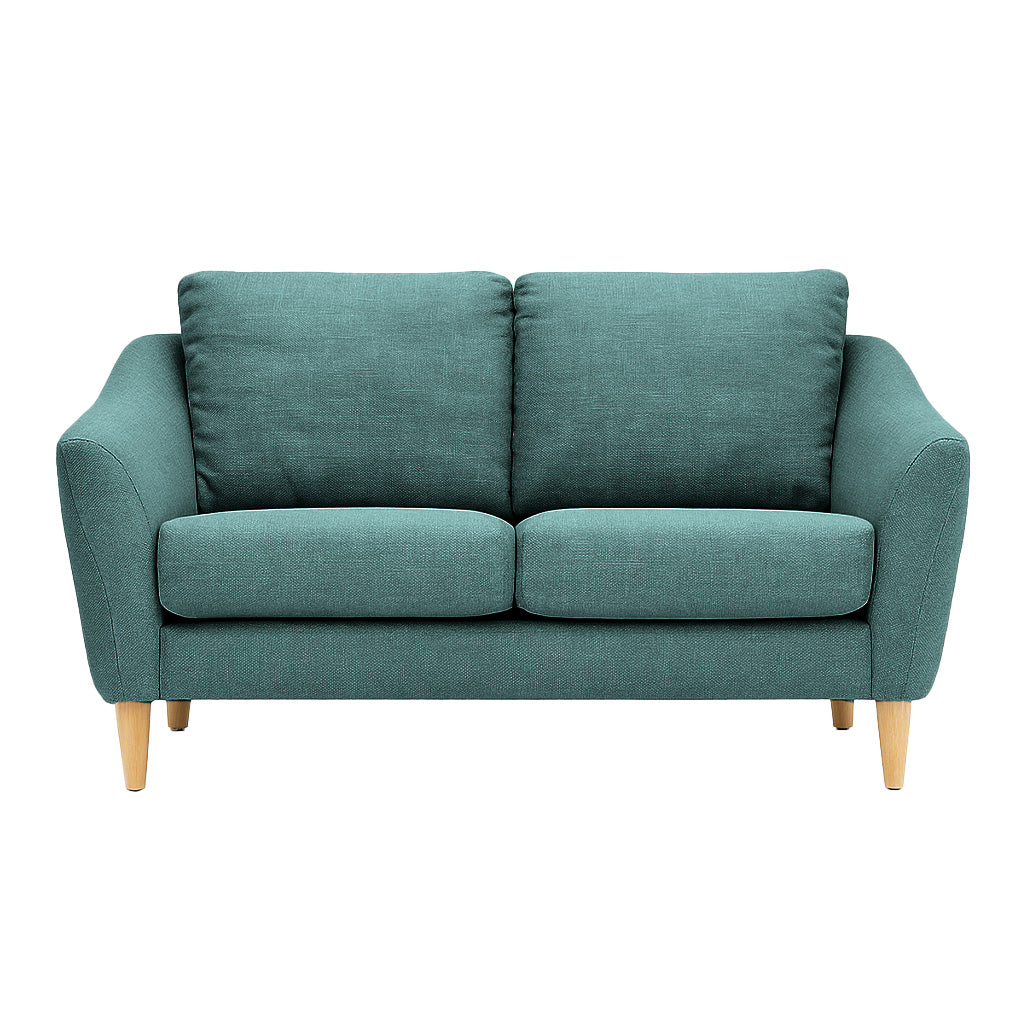 Lucas 2 Seater Fabric Sofa-Green