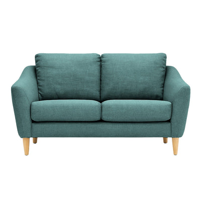 Lucas 2 Seater Fabric Sofa-Green