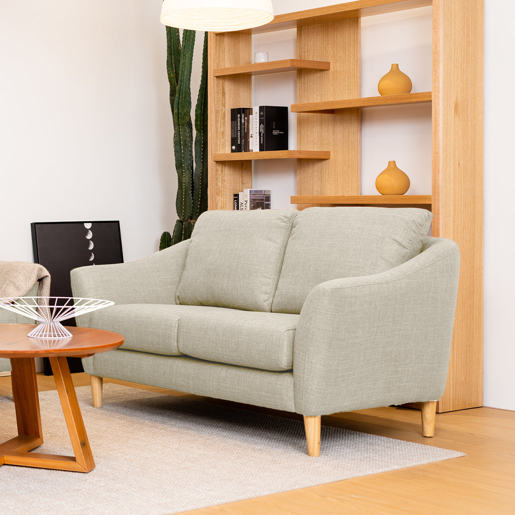 Lucas 2 Seater Fabric Sofa-Oatmeal
