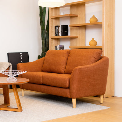 Lucas 2 Seater Fabric Sofa-Rustic hover image