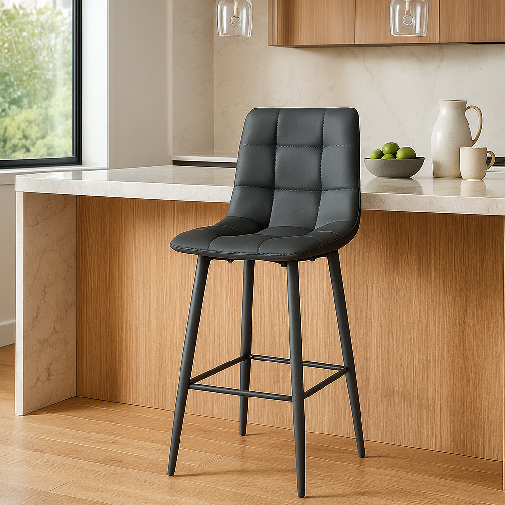 Macy Bar Stool-Black