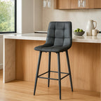Macy Bar Stool-Black