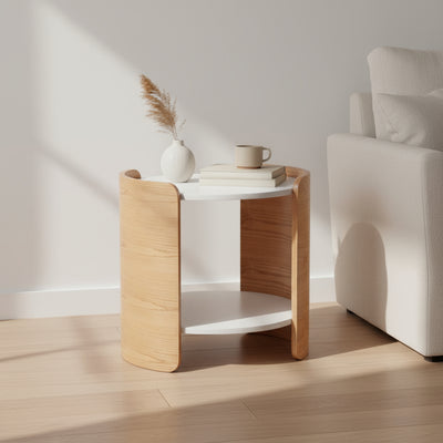 Malmo Lamp Table-White hover image