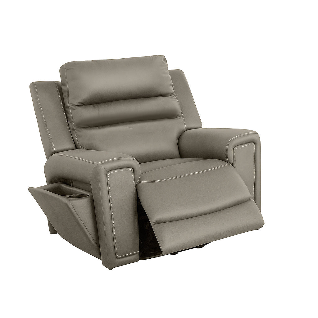 Mason Fabric Power Recliner-Mist