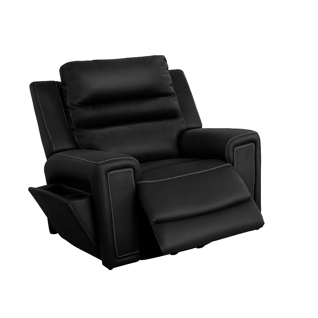 Mason Fabric Power Recliner-Jet