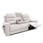 Mason 3 Seater Fabric Power Recliner-Carrera